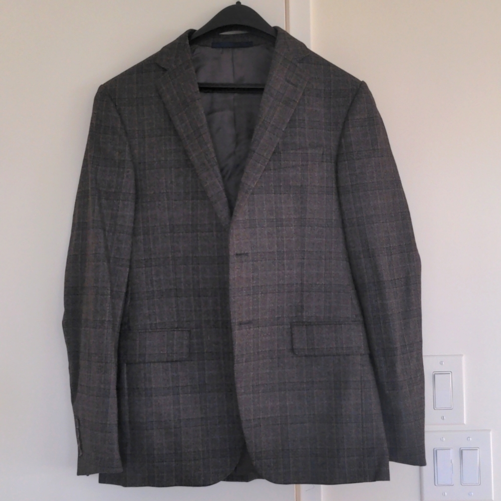 Men's Wool blazer Hickey 38R gray check